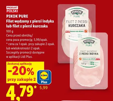 Filet z piersi kurczaka Pikok Pure promocja w Lidl