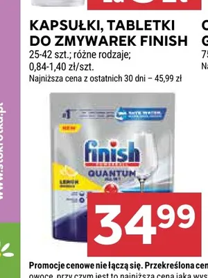 Kapsułki do zmywarek Finish promocja w Stokrotka