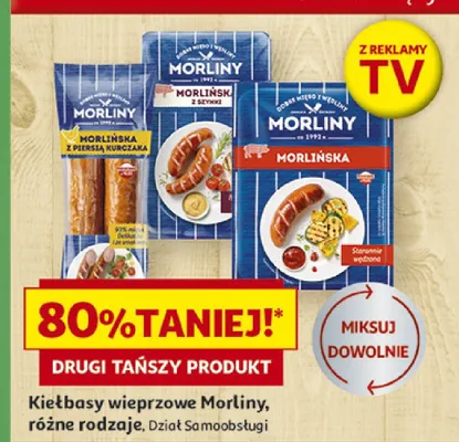 Kiełbasy wieprzowe różne rodzaje promocja w Auchan