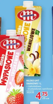 Mleko uht smakowe waniliowe 1 l promocja w Selgros