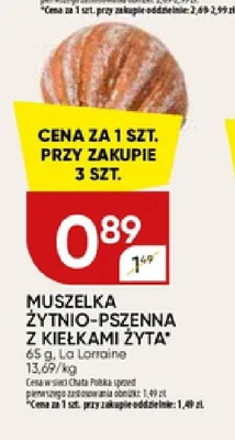 Muszelka żytnio-pszenna z kiełkami żyta promocja w Chata Polska