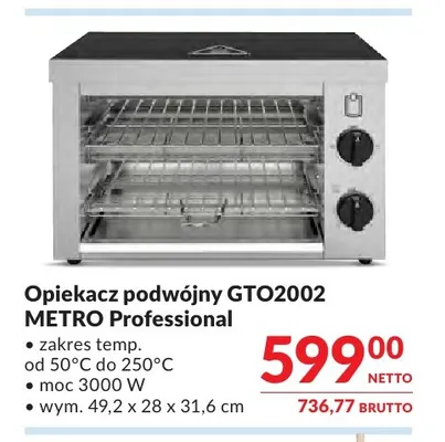 Opiekacz podwójny GTO2002 Metro Professional promocja w Makro