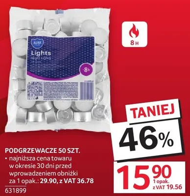 Podgrzewacze 50 SZT. promocja w Selgros