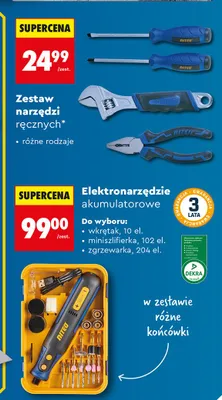 Elektronarzędzie akumulatorowe promocja w Biedronka