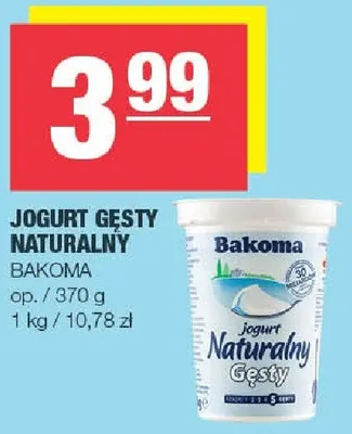 Jogurt gęsty naturalny promocja w SPAR