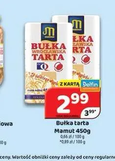 Bułka tarta Mamut promocja w Delfin