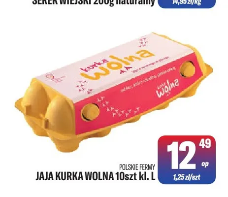 Jajka kurze Kurka Wolna Polskie Fermy promocja w Tomi Markt
