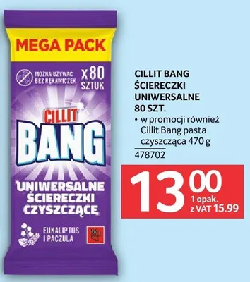 Cillit Bang ściereczki uniwersalne 80szt. promocja w Selgros