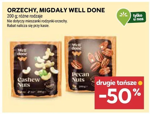 Orzechy, migdały promocja w Stokrotka
