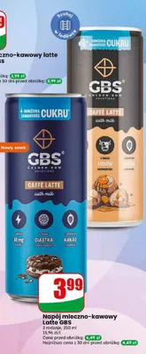 Napój mleczno-kawowy Latte GBS o smaku ciastka czekoladowego promocja w Dino