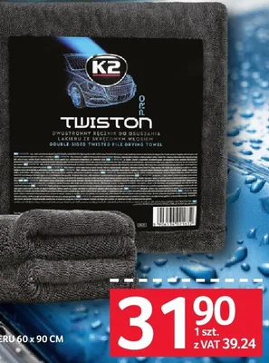 Ręcznik do osuszania K2 Twiston Pro 60x90 cm promocja w Selgros
