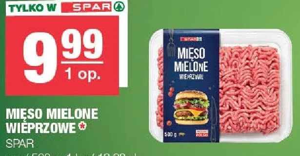 Mięso mielone wieprzowe promocja w SPAR