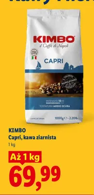 Kawa ziarnista Kimbo Capri promocja w Lidl