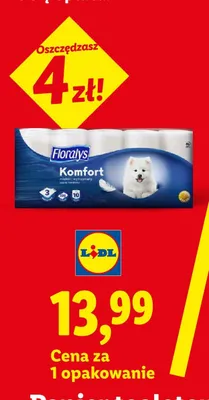 Papier toaletowy 3-warstwowy Floralys Komfort promocja w Lidl
