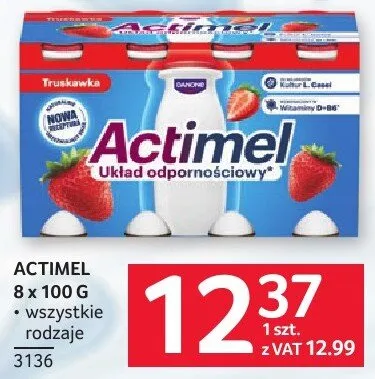 Actimel 8 x 100 g promocja w Selgros