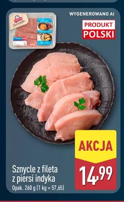 Sznycle z fileta z piersi indyka Samo Dobro promocja w Aldi