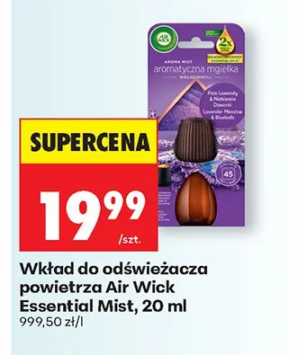 Wkład do odświeżacza powietrza Essential Mist promocja w Biedronka