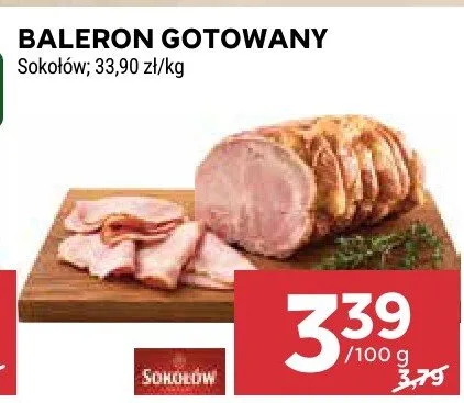 Baleron gotowany promocja w Stokrotka