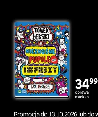 Książka Tomek Łebski Nieznośne pupile i imprezy Zielona Sowa promocja w Empik