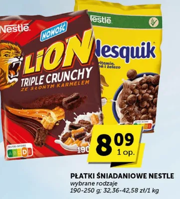 Płatki śniadaniowe Nestle (Lion, Nesquik) promocja w Groszek