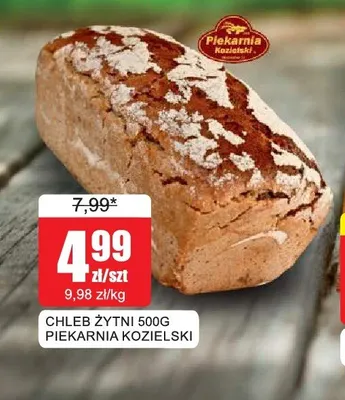 Chleb żytni Piekarnia Kozielski promocja w Bingo