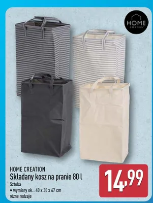 Składany kosz na pranie 80 l promocja w Aldi