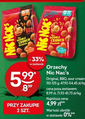 Orzechy Nic Nac's Lorenz BBQ 110-125g promocja w Żabka