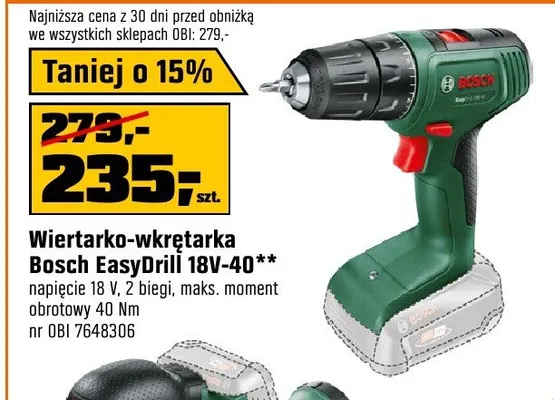 Wiertarko-wkrętarka Bosch EasyDrill promocja w OBI