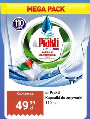 Kapsułki do zmywarek All In One promocja w Dino