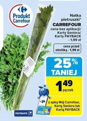 Natka pietruszki promocja w Carrefour Market