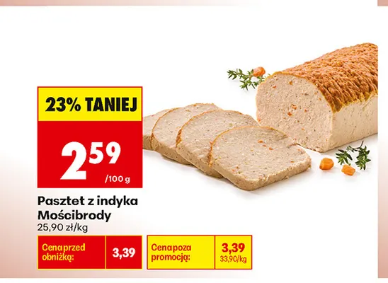 Pasztet z indyka Mościbrody promocja w Biedronka
