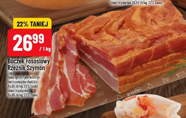 Boczek łososiowy Rzeźnik Szymon promocja w POLOmarket