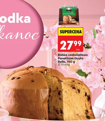 Babka czekoladowa Panettone Gusto Bello promocja w Biedronka
