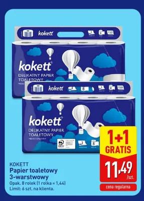 Papier toaletowy Kokett 3-warstwowy promocja w Aldi