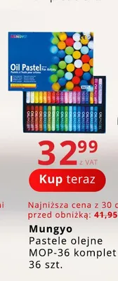 Pastele olejne MOP-36 Mungyo komplet 36 szt. promocja w Poczta Polska