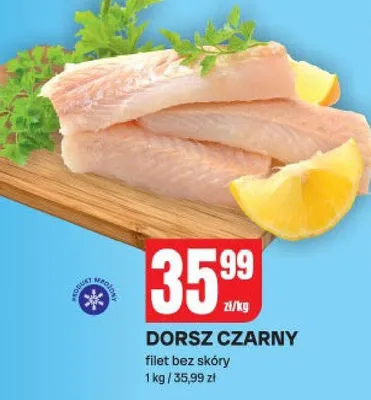 Dorsz czarny filet bez skóry promocja w Chorten