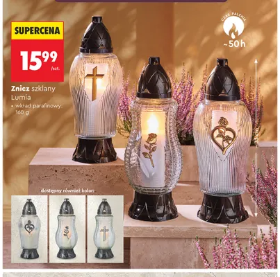 Znicz szklany Lumia promocja w Biedronka