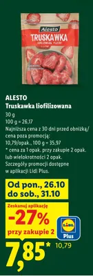 Truskawka liofilizowana Alesto promocja w Lidl