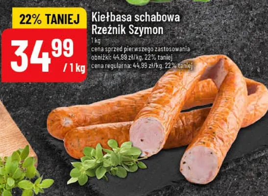 Kiełbasa schabowa Rzeźnik Szymon promocja w POLOmarket