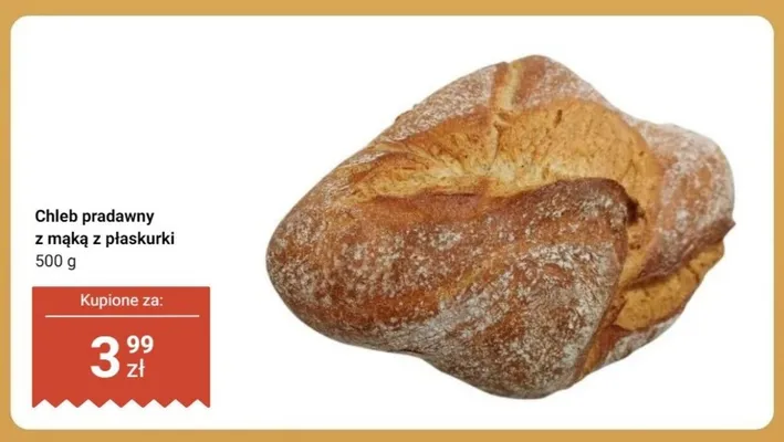 Chleb pradawny z mąką z płaskurki promocja w Dino