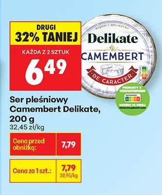 Ser pleśniowy Camembert promocja w Biedronka