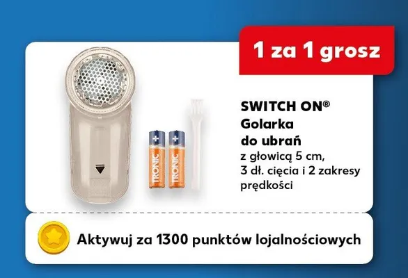 Golarka do ubrań z głowicą 5cm, 3dl. cięcia i 2 zakresy prędkości promocja w Kaufland