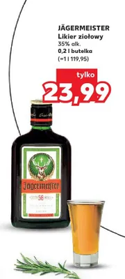 Likier ziołowy Jägermeister promocja w Kaufland