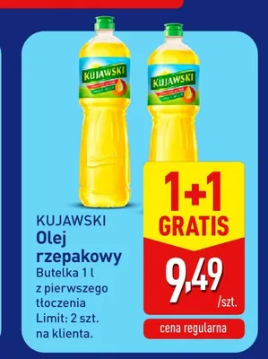 Olej rzepakowy Kujawski promocja w Aldi