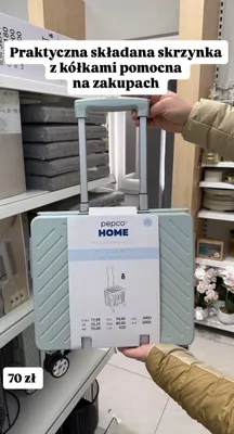 Składana skrzynka z kółkami 25 l Pepco Home promocja w Pepco