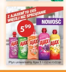 Płyn uniwersalny Ajax promocja w Drogerie Laboo