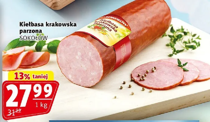 Kiełbasa krakowska parzona promocja w Prim Market
