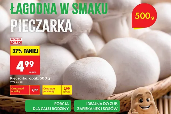 Pieczarka promocja w Biedronka