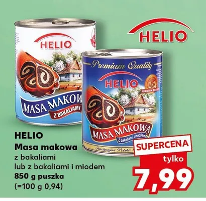 Masa makowa z bakaliami lub z bakaliami i miodem promocja w Kaufland