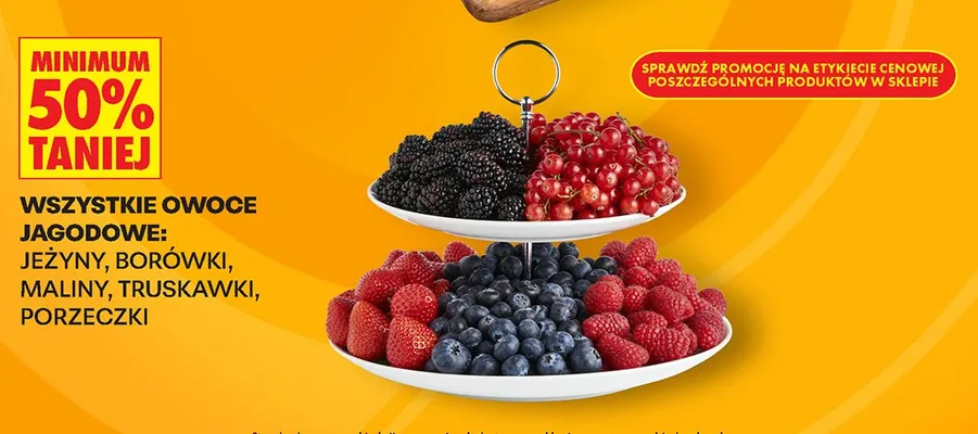 Owoce jagodowe promocja w Biedronka